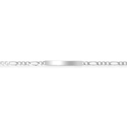 Pulseira em prata programada 3x1 5mm 19cm