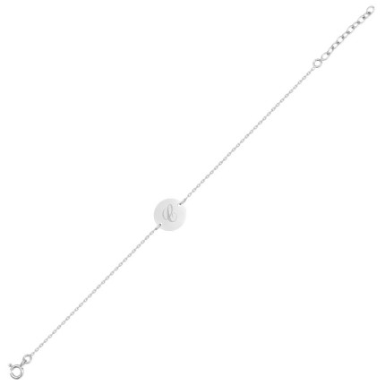 Pulseira circulo para gravar em prata Oro Vivo