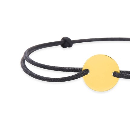 Pulseira em ouro amarelo 9k com chapa macramê Oro Vivo