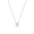 Colar de ouro branco 9K con floco de neve com 7 diamantes criados de 0,15 ct F-VS