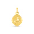 Pendente oval biselado em ouro amarelo 9K Zodíaco Sargitário