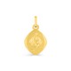 Medalha oval em ouro amarelo de 9K peixes