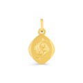 Medalha oval em ouro amarelo de 9K peixes