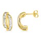 Brincos em ouro amarelo 9 kt de caracol