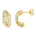 Brincos em ouro amarelo 9 kt de caracol