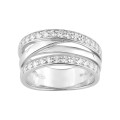 Anillo de plata y circonita