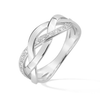 Anillo de plata decoración de circonita