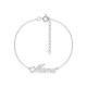 Pulsera de plata Mamá 16+3 cm