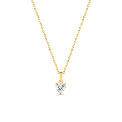 Colar banhado em Ouro com Zircônia 40+5cm Oro Vivo