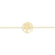 Pulseira da árvore da vida banhada a ouro