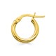 Brinco único argola banhado a ouro