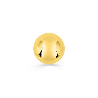 Brinco de bola banhado a ouro vendido individualmente, diâmetro 5 mm