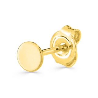 Brinco individual banhado a ouro