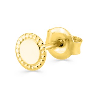 Brinco único banhado a ouro