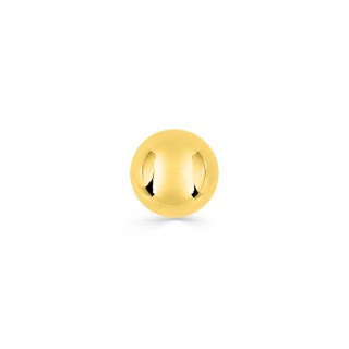 Pendiente bola dorada vendido por unidad, diámetro 4 mm