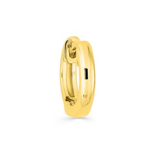 Pendiente de aro bañado en oro, 9 mm de diámetro
