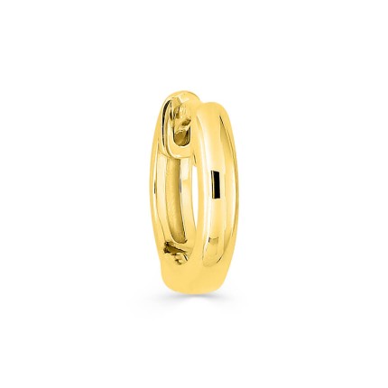 Brinco argola banhado a ouro, 9 mm de diâmetro