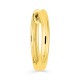 Pendiente de aro individual dorado, 13 mm de diámetro