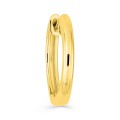 Brinco argola individual banhado a ouro, 13 mm de diâmetro
