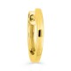 Brinco único argola banhado a ouro, diâmetro 12,3 mm