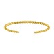Pulsera de acero dorado trenzado