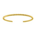 Pulsera de acero dorado trenzado