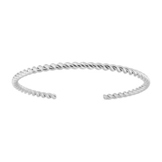 Pulsera de acero gris trenzado
