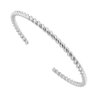 Pulsera de acero gris trenzado