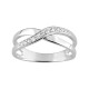 Anillo de plata decorado por circonita