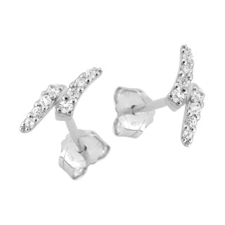 Pendientes de plata circonitas