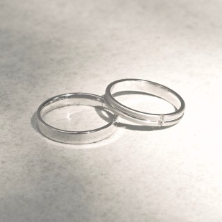 Alianza oro blanco 9k 3 mm