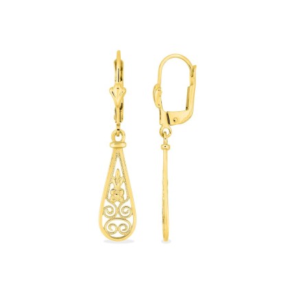 Pendientes dormilonas oro amarillo 9K
