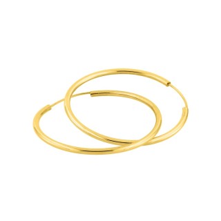 Pendientes de aro 30 mm en oro amarillo 9K