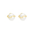 Pendientes oro amarillo 9K y perla 8 mm