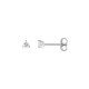 Brincos em ouro branco 9K com diamantes criados 0,10 ct