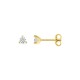 Pendientes oro amarillo 9K con diamantes creados 0,20 ct