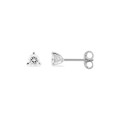 Pendientes oro blanco 9K con diamantes creados 0,30 ct