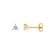 Pendientes oro amarillo 9K con diamantes creados 0,30 ct