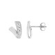 Pendientes plata 925 de 11 mm con circonitas