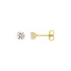 Pendientes oro amarillo 18K y circonita 4 mm