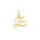 Colgante Letra Z en Oro Amarillo 9K estilo cursiva