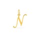 Pendente Letra N em Ouro Amarelo 9K estilo cursivo