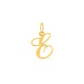 Colgante Letra E en Oro Amarillo 9K estilo cursiva
