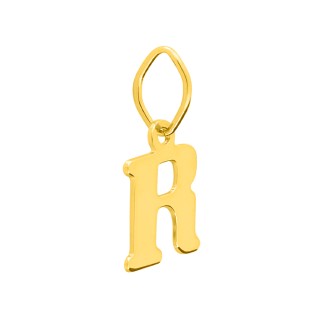 Colgante Letra R en Oro Amarillo 9K