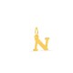 Colgante Letra N en Oro Amarillo 9K