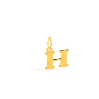 Pendente Letra H em Ouro Amarelo 9K