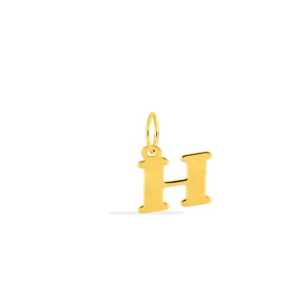 Colgante Letra H en Oro Amarillo 9K