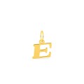Pendente Letra E em Ouro Amarelo 9K