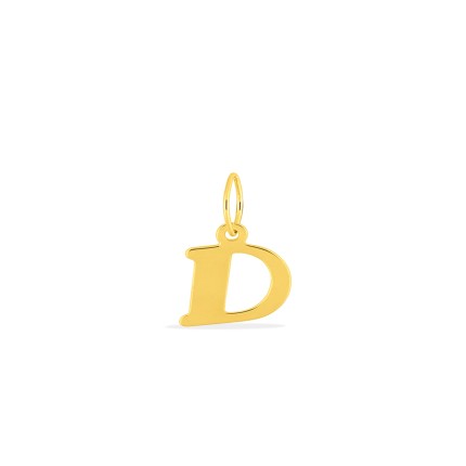 Pendente Letra D em Ouro Amarelo 9K