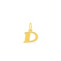 Pendente Letra D em Ouro Amarelo 9K